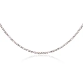 14K YELLOW GOLD DIAMOND TENNIS NECKLACE - 7.10CTW