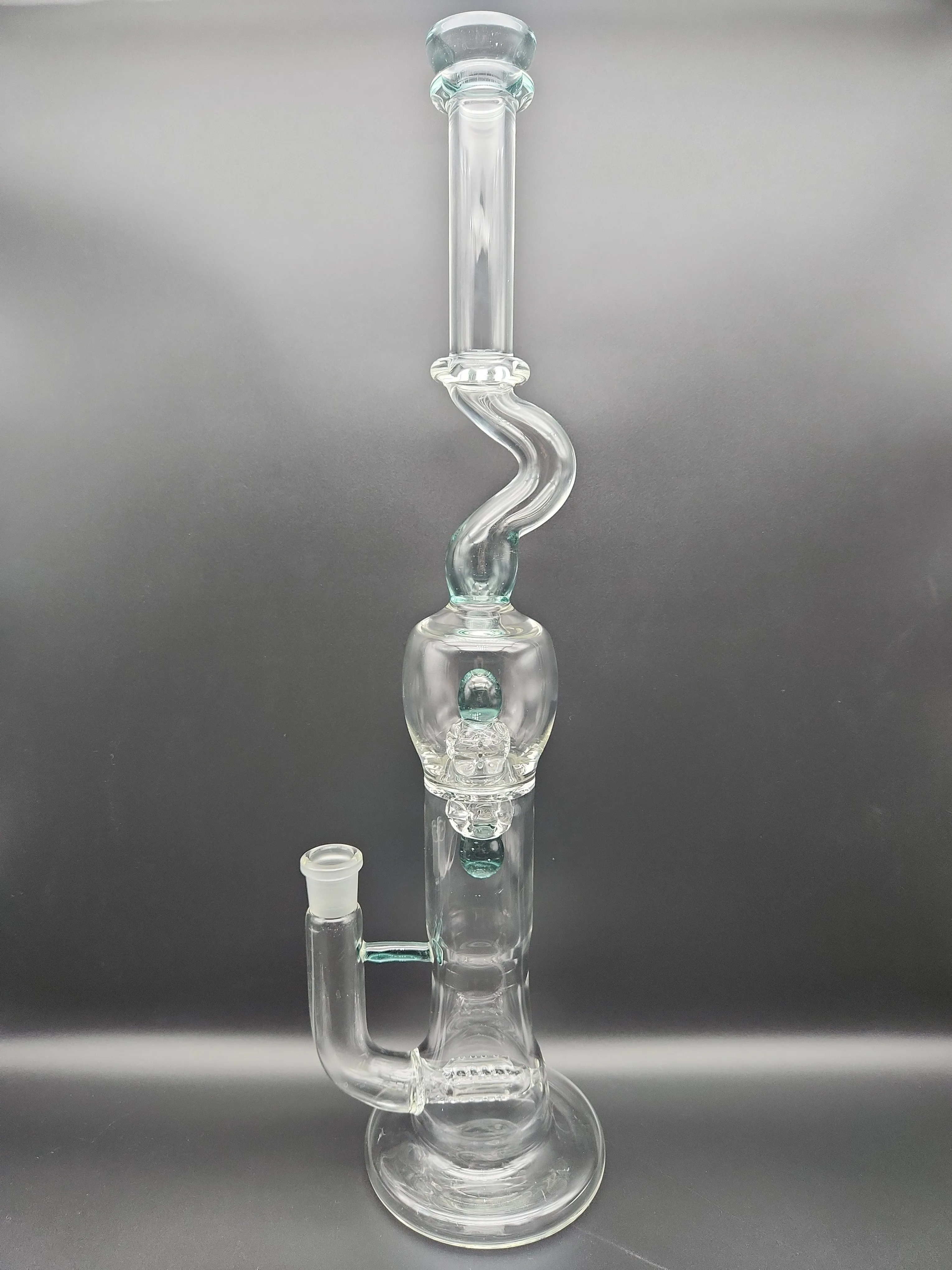 19.5 Slitted Inline Kink Straight Tube - Fire Within Glass