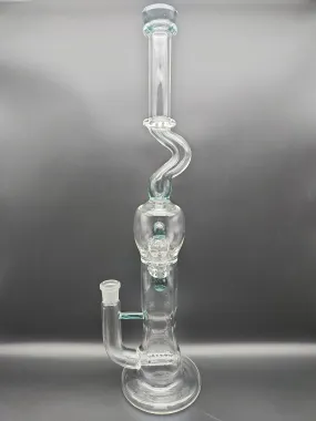 19.5 Slitted Inline Kink Straight Tube - Fire Within Glass