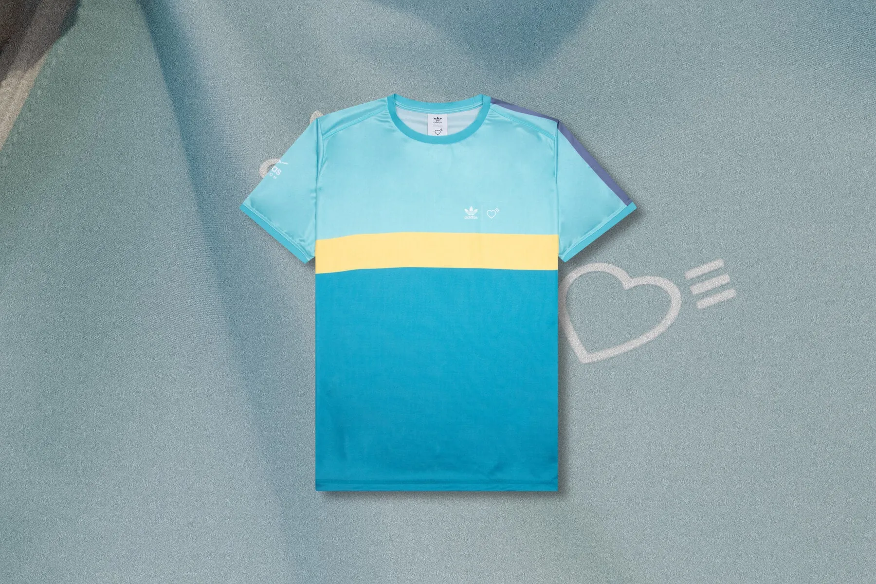 Adidas Originals x Graphic Tee - Light Aqua