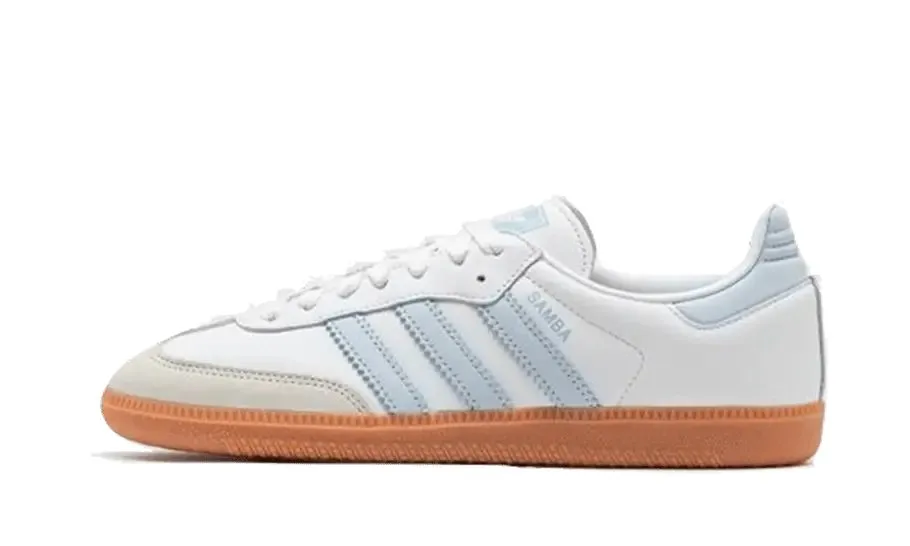 Adidas Samba OG White Halo Blue Gum