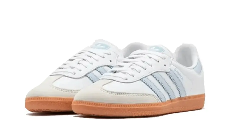 Adidas Samba OG White Halo Blue Gum