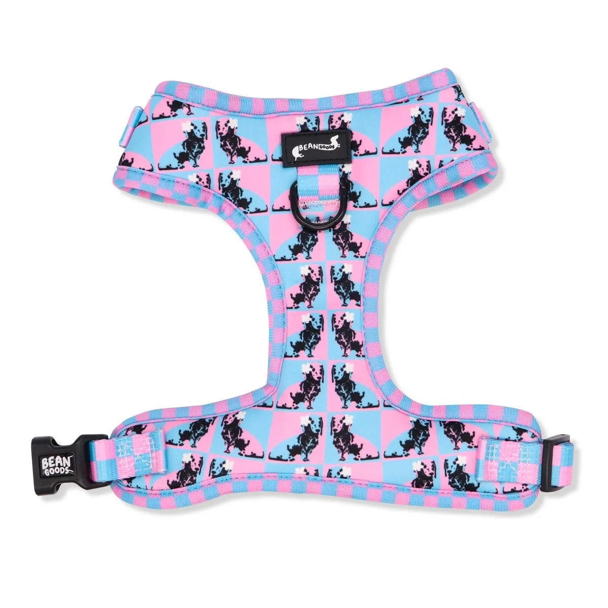 adjustable harness - pop art pups