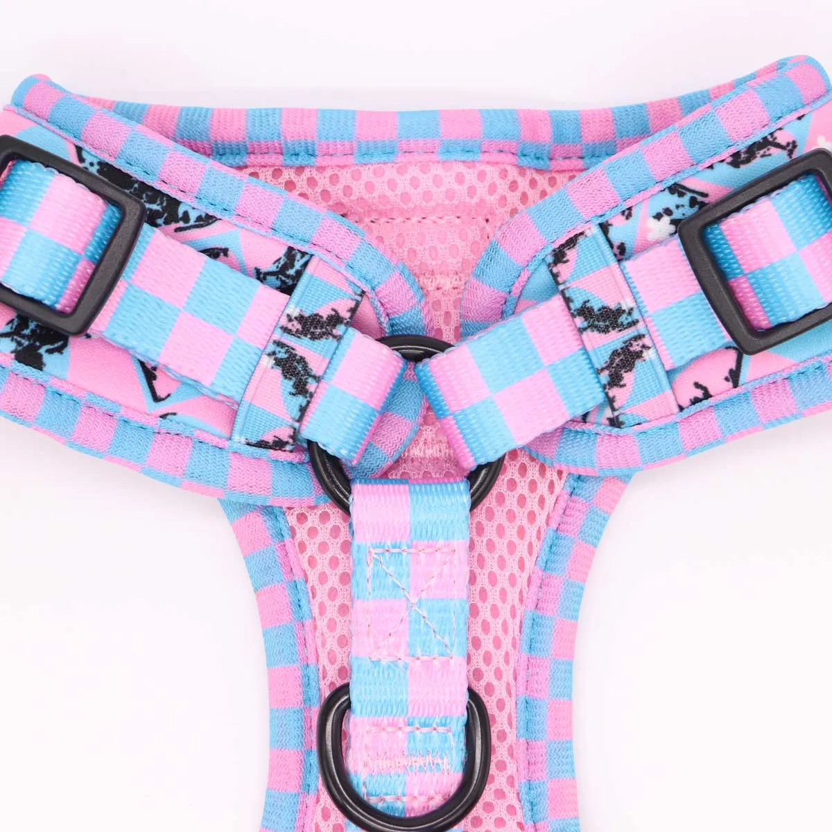 adjustable harness - pop art pups