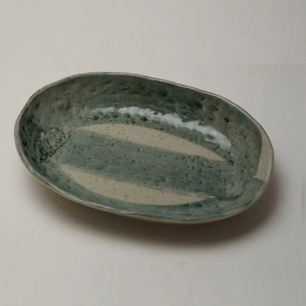 Aizome Hakeme Oval Plate