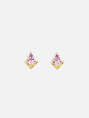 Amethyst and Yellow Quartz Twinkle Studs