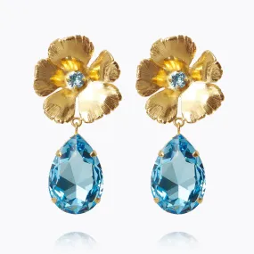 Anemone Perfect Earrings / Aquamarine