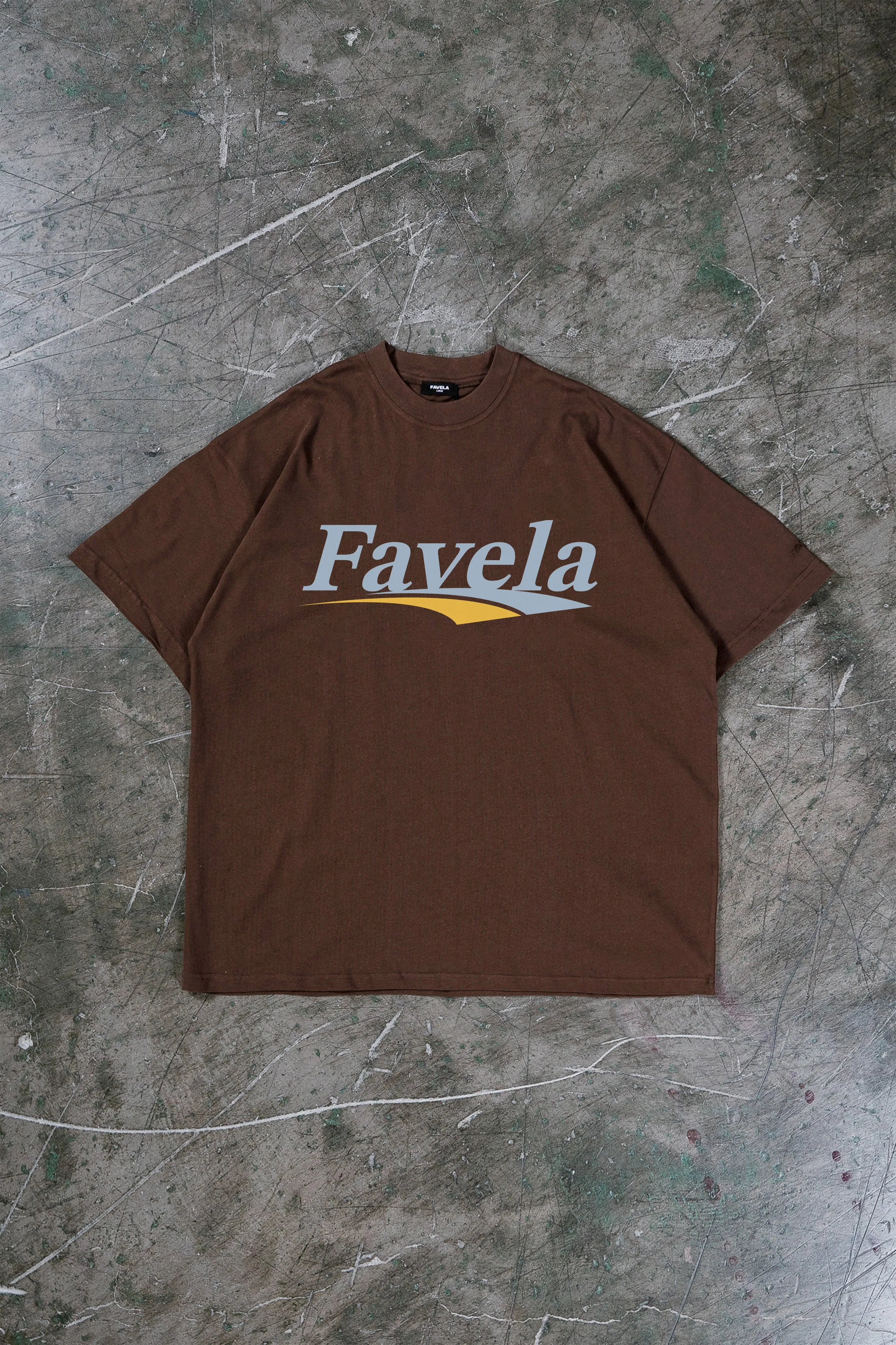 ARCED CHEST NUT BROWN T-SHIRT