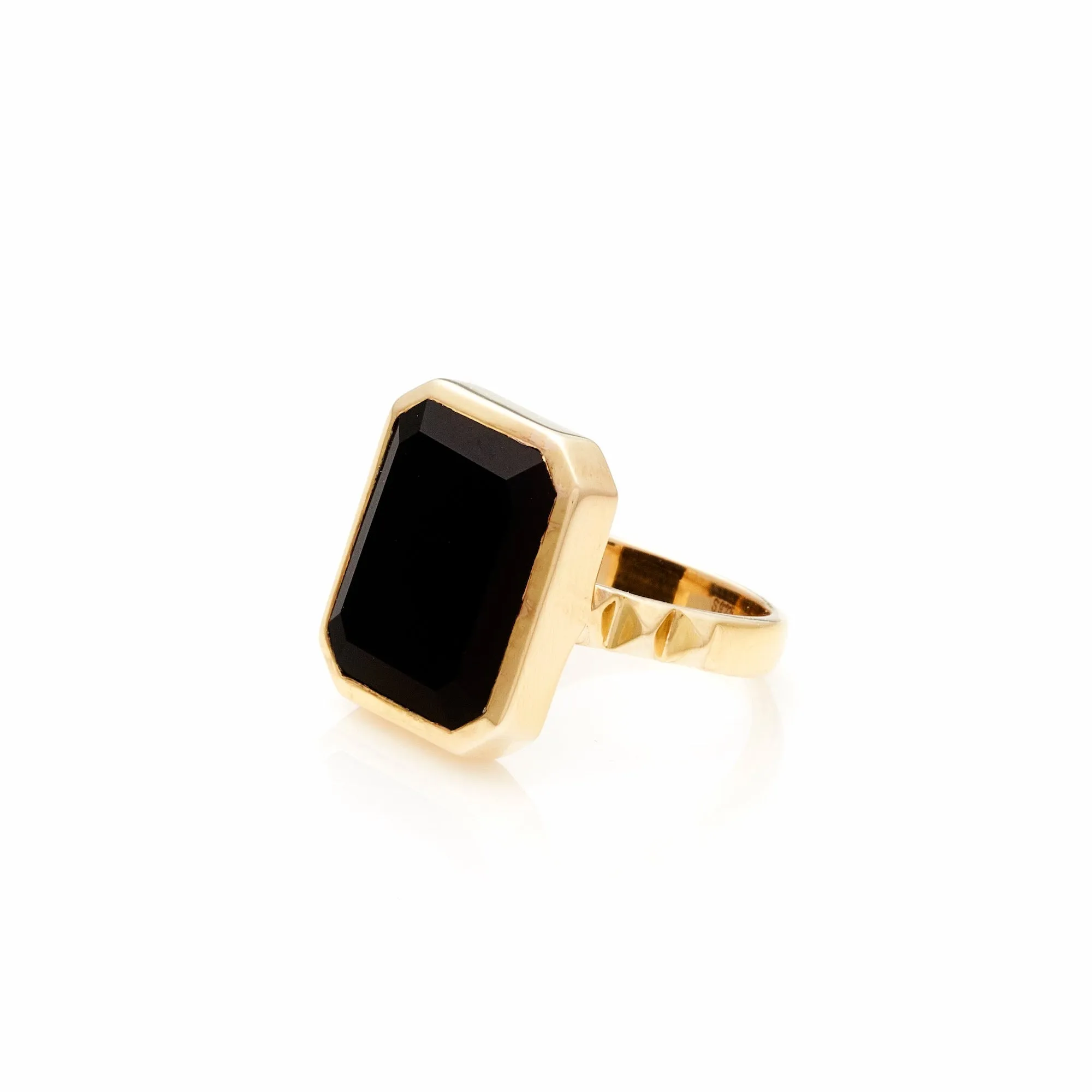 Athena / Ring / Black Onyx   Gold