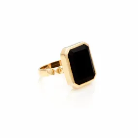 Athena / Ring / Black Onyx   Gold