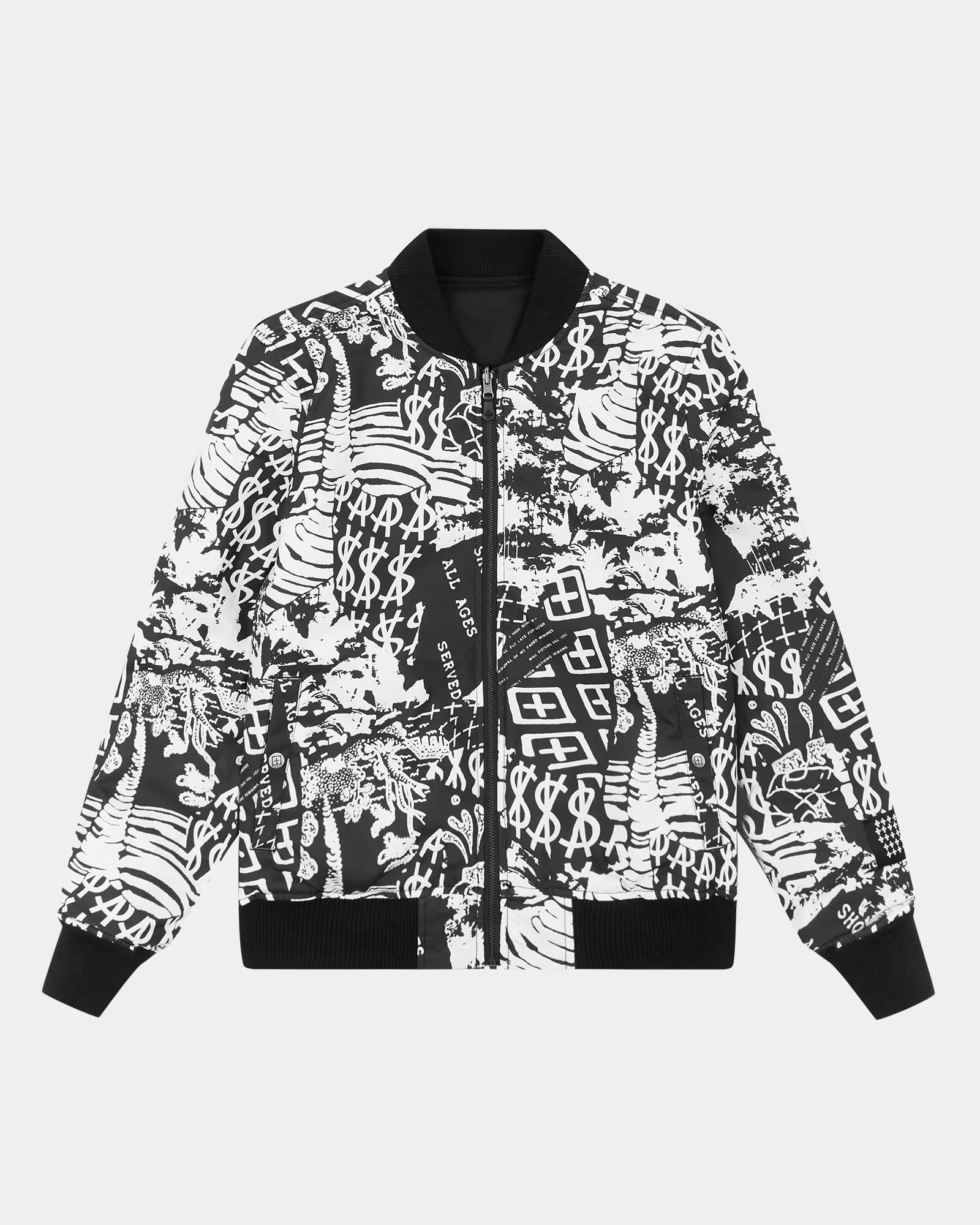 AUTOGRAPH BOMBER BLACK/WHITE