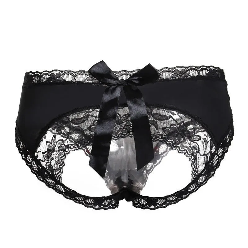 Bare Bum Lace Bowtie Panty