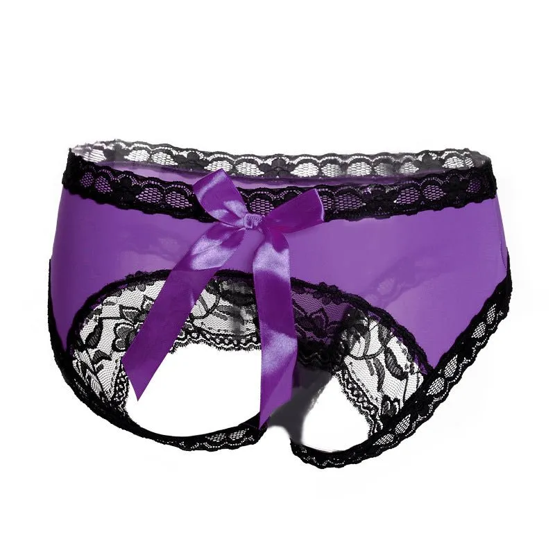 Bare Bum Lace Bowtie Panty