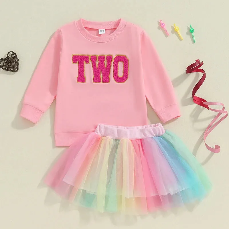 BIRTHDAY Rainbow Tutu