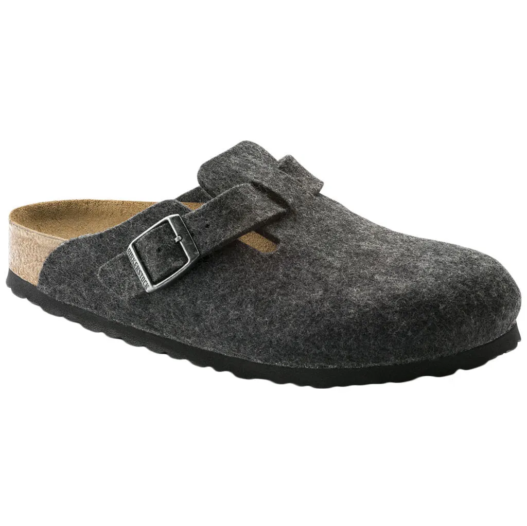 Boston Wool Felt Unisex Clogs Sandals