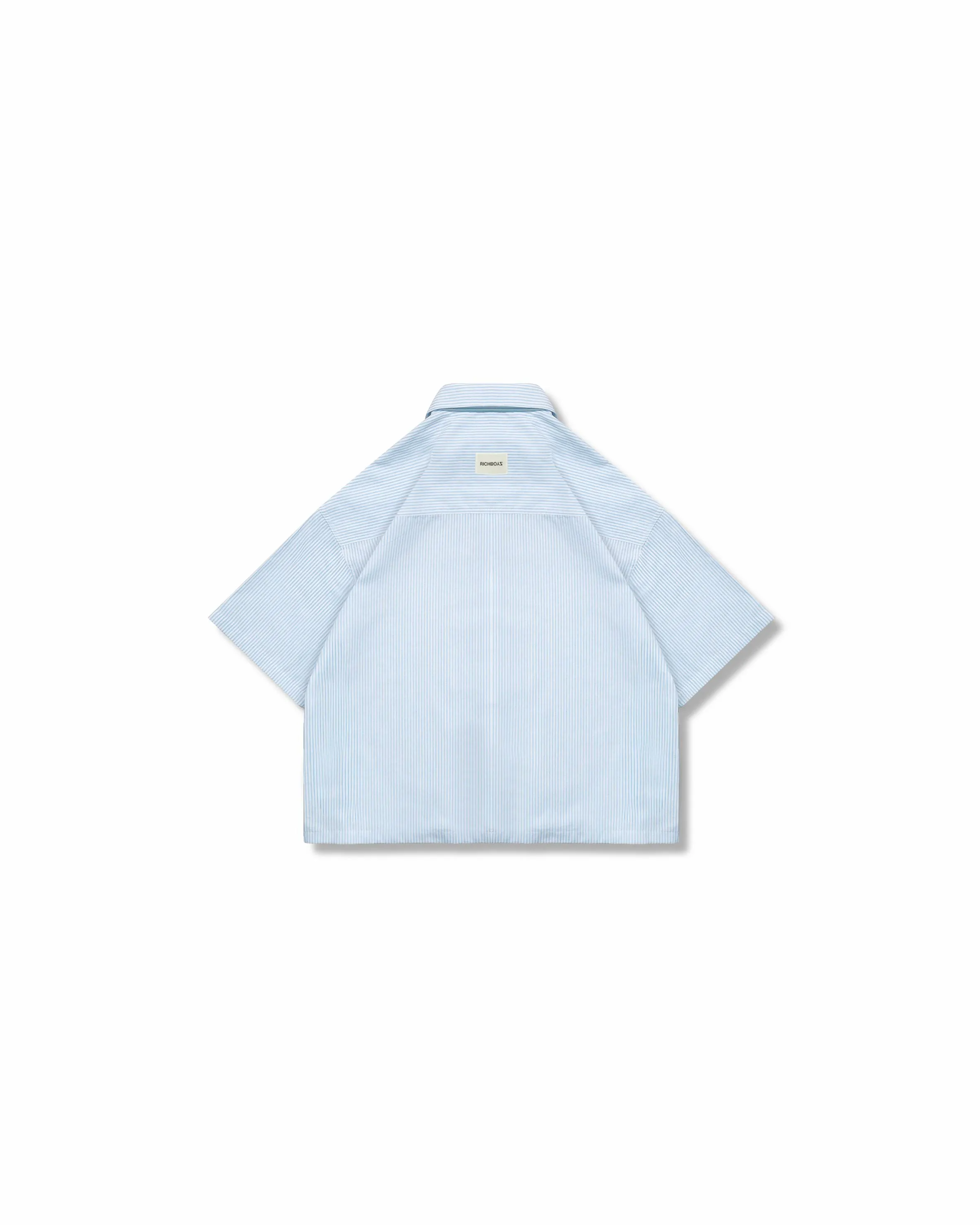 Box Stripe Polo - Lucid Blue