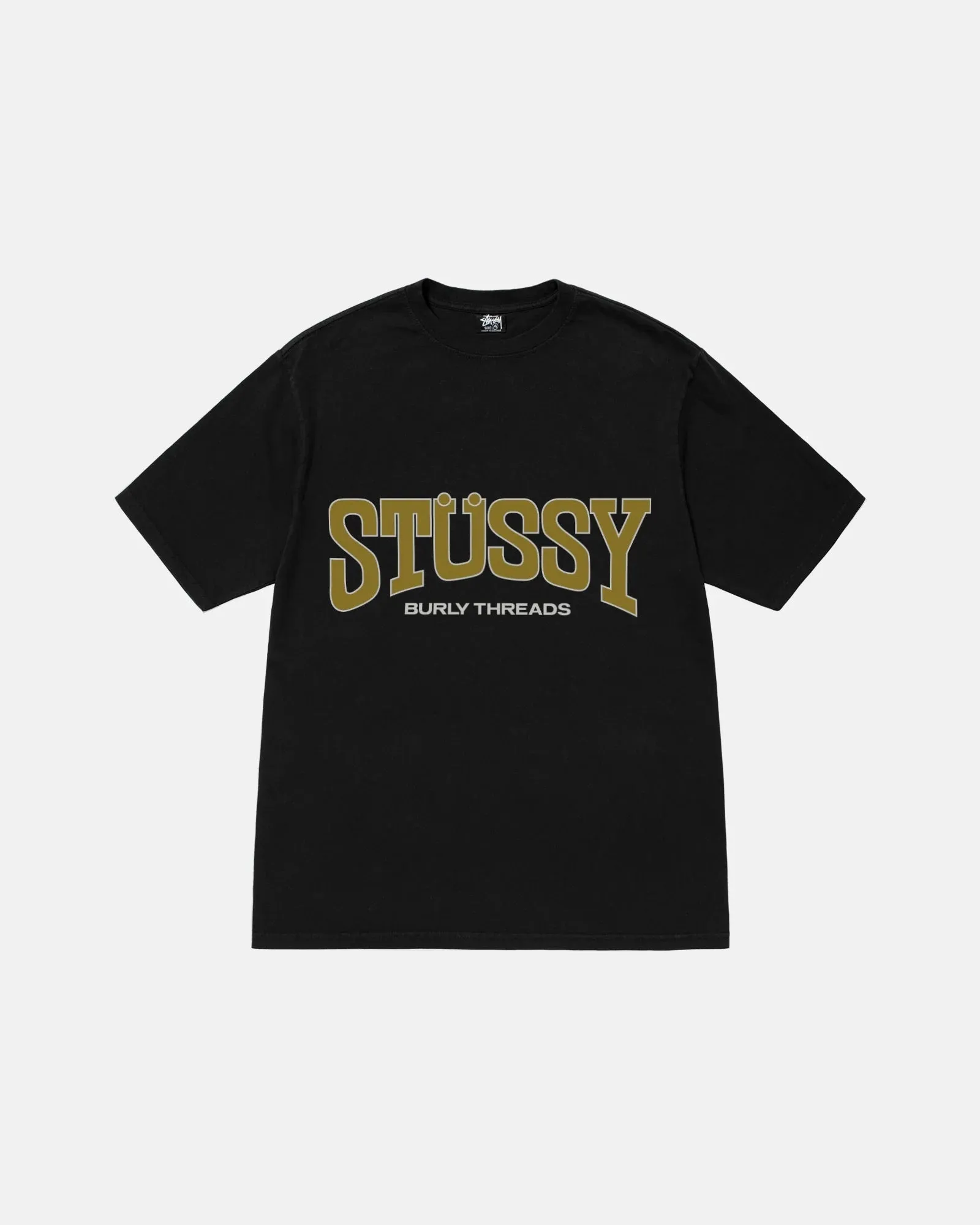 Burly Threads Tee Pigment Dyed (Black)