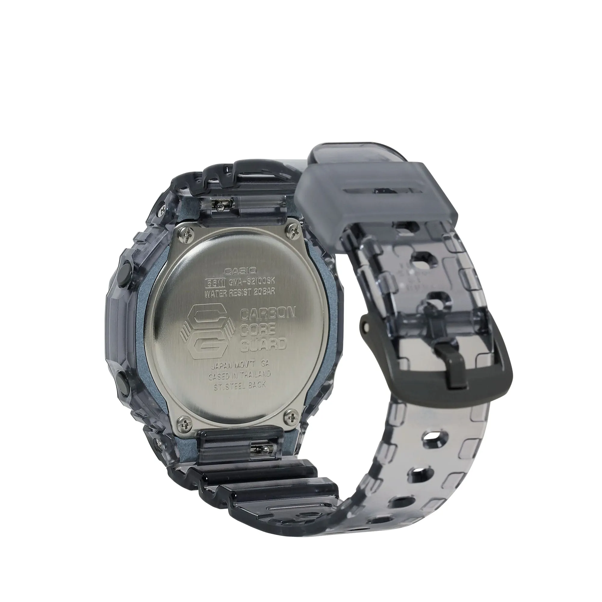 Casio G-Shock GMA-S2100 “Mini CasiOak” Black Skeleton Metallic Watch GMAS2100SK-1A