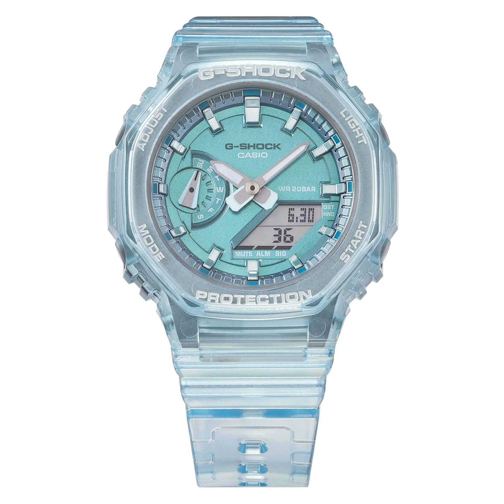 Casio G-Shock GMA-S2100 “Mini CasiOak” Blue Skeleton Metallic Watch GMAS2100SK-2A