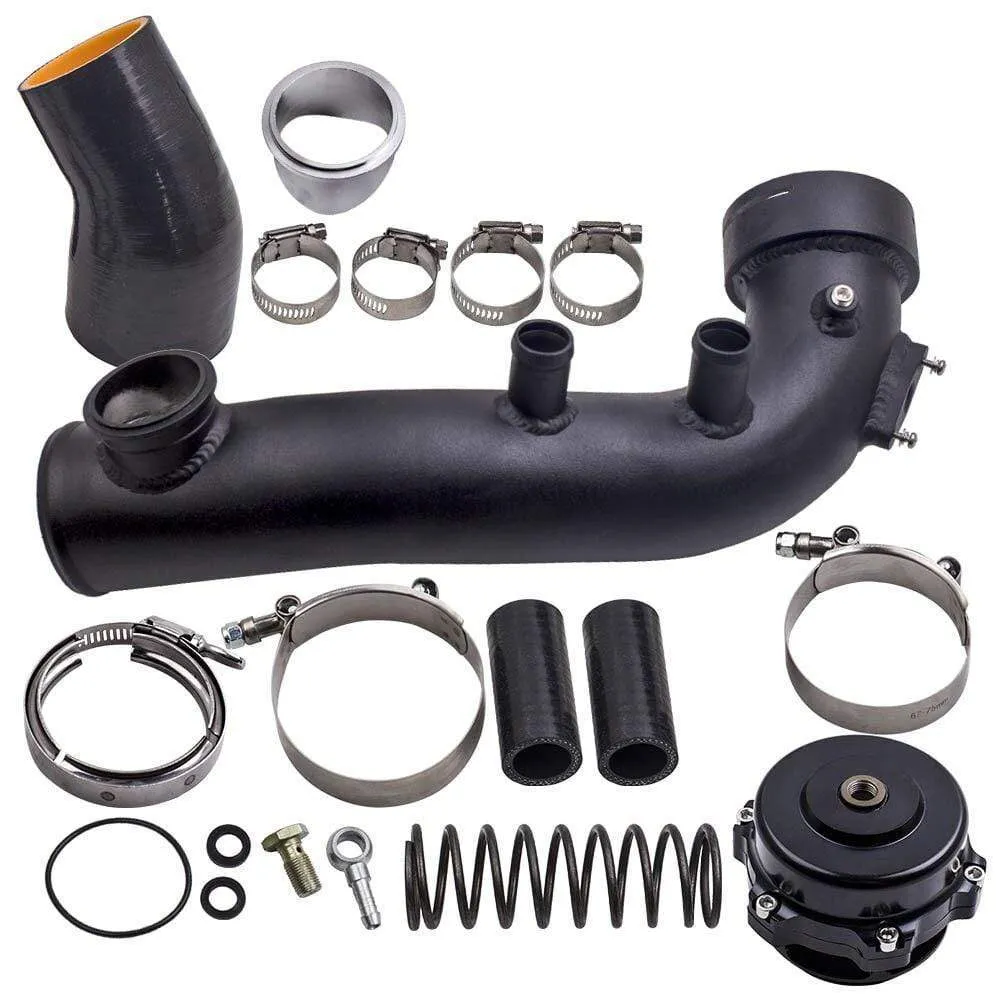 Charge Pipe Cooling Kit & 50mm V-Band Turbocharger Blow Off Valve for BMW N54