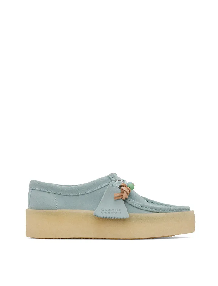 Clarks Originals Womens Wallabee Cup Blue Suede