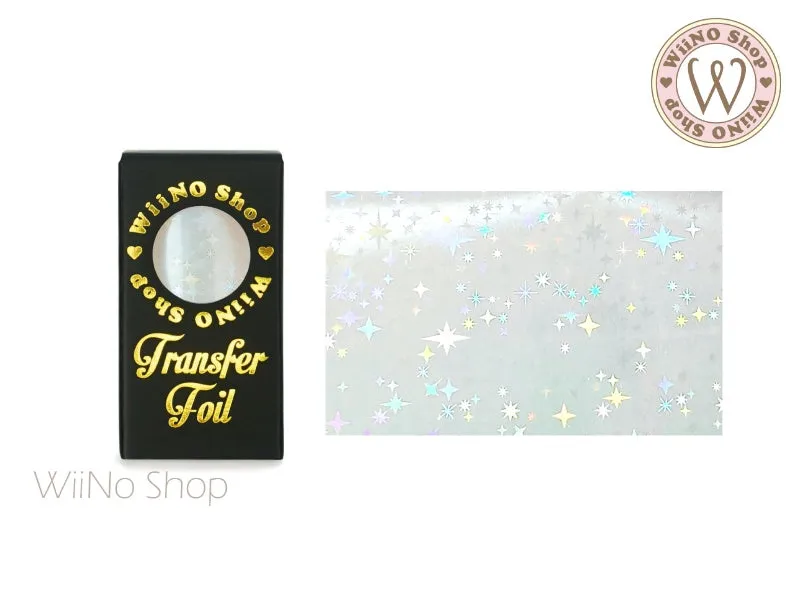 Clear Holographic Star Nail Transfer Foil (CH-16)