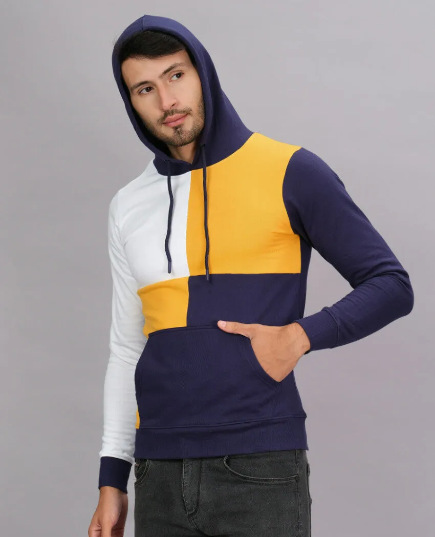 Colour Blocked Full Sleeve Hoodie