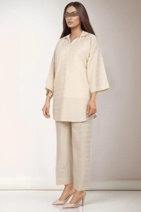 Cotton Jacquard Stitched 2 Piece (Shirt/Trouser)