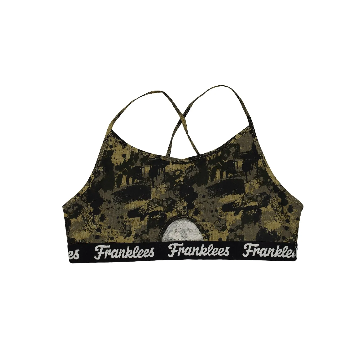 Cut Out Bralette | Soft Cotton | Camo