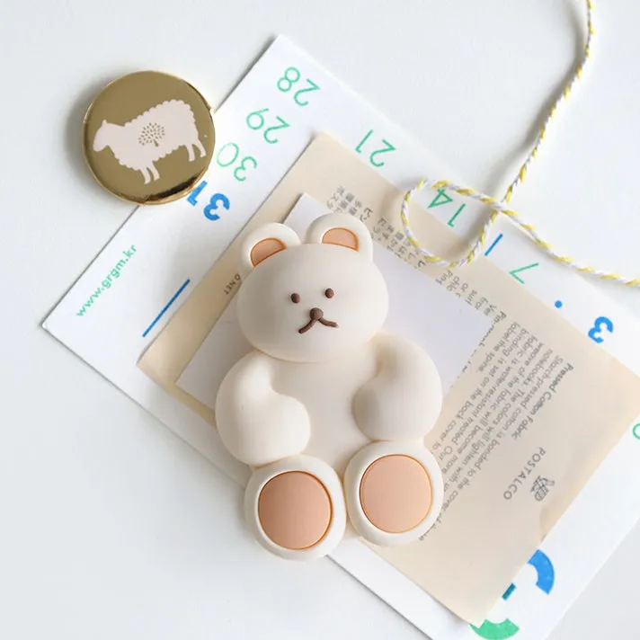 Cute Bear Griptok Cellphone Holder Tablet Stand soft Silicone 3 Step