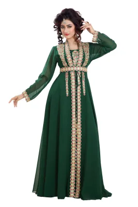 Designer Maxi Dress Robe Jalabiya