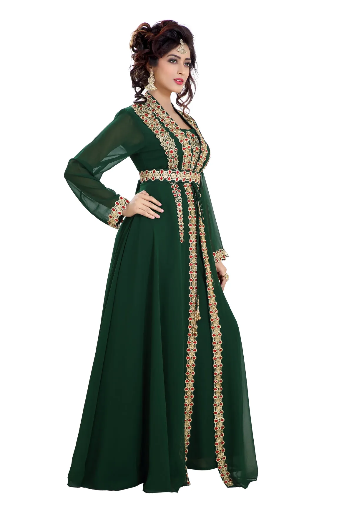 Designer Maxi Dress Robe Jalabiya