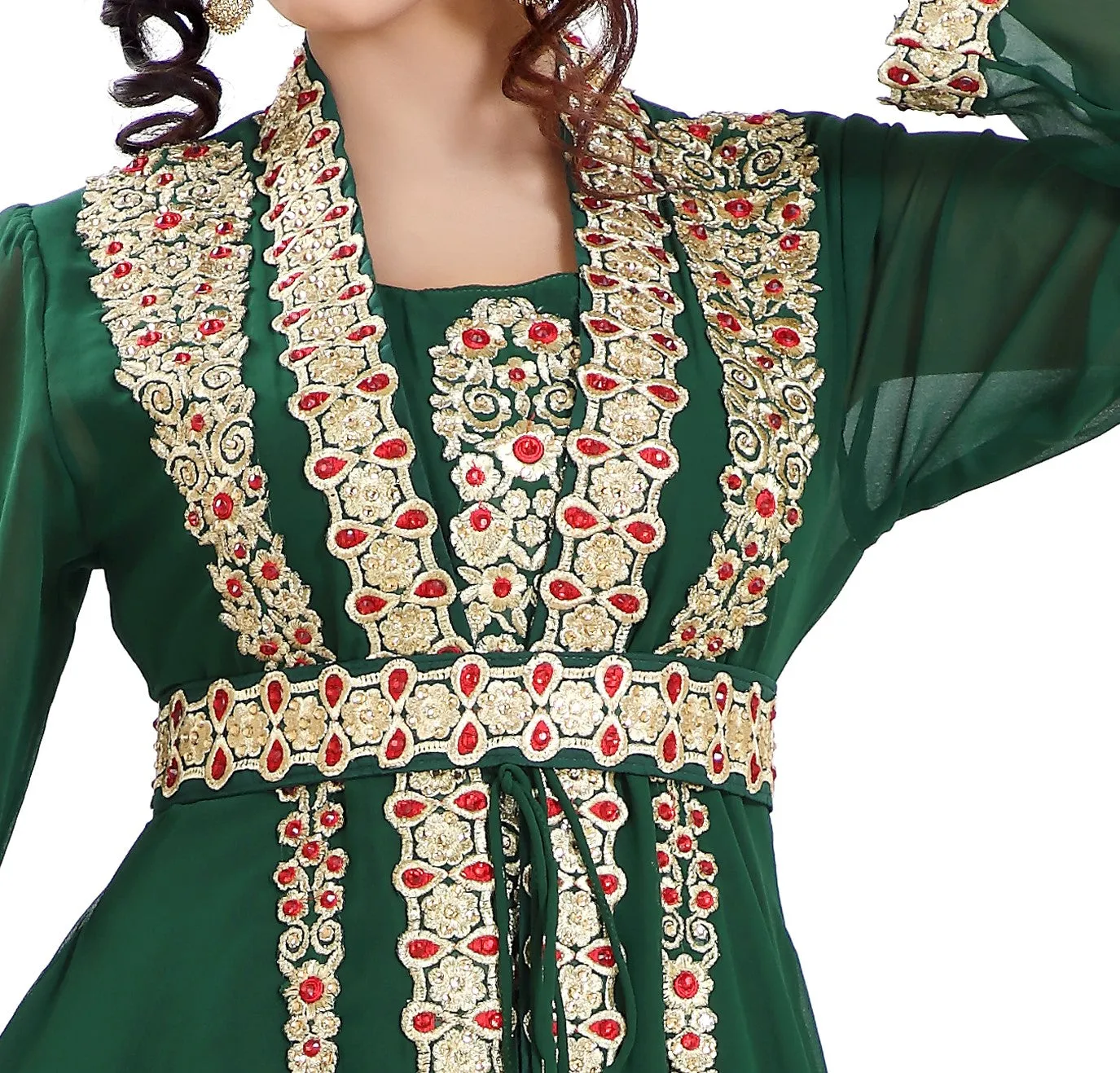 Designer Maxi Dress Robe Jalabiya