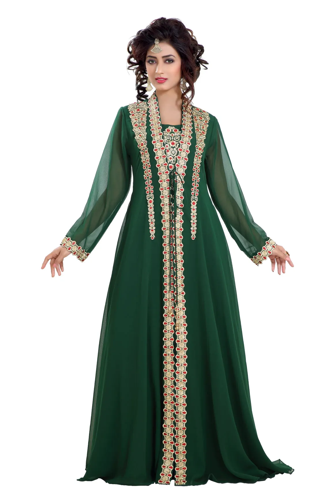 Designer Maxi Dress Robe Jalabiya