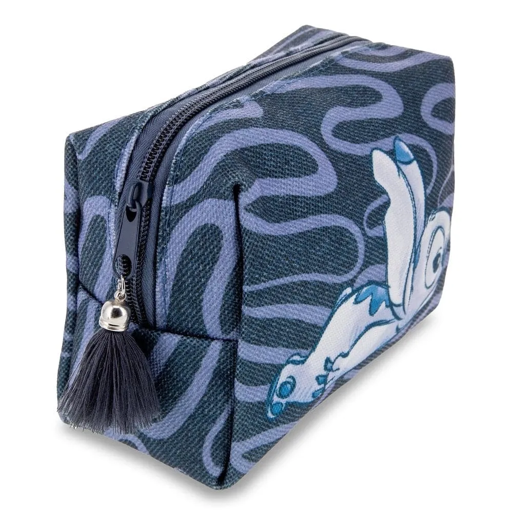 Disney Stitch Denim Cosmetic Bag