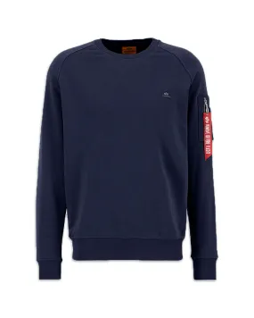 Felpa Uomo Alpha Industries X-Fit Sweat Blue