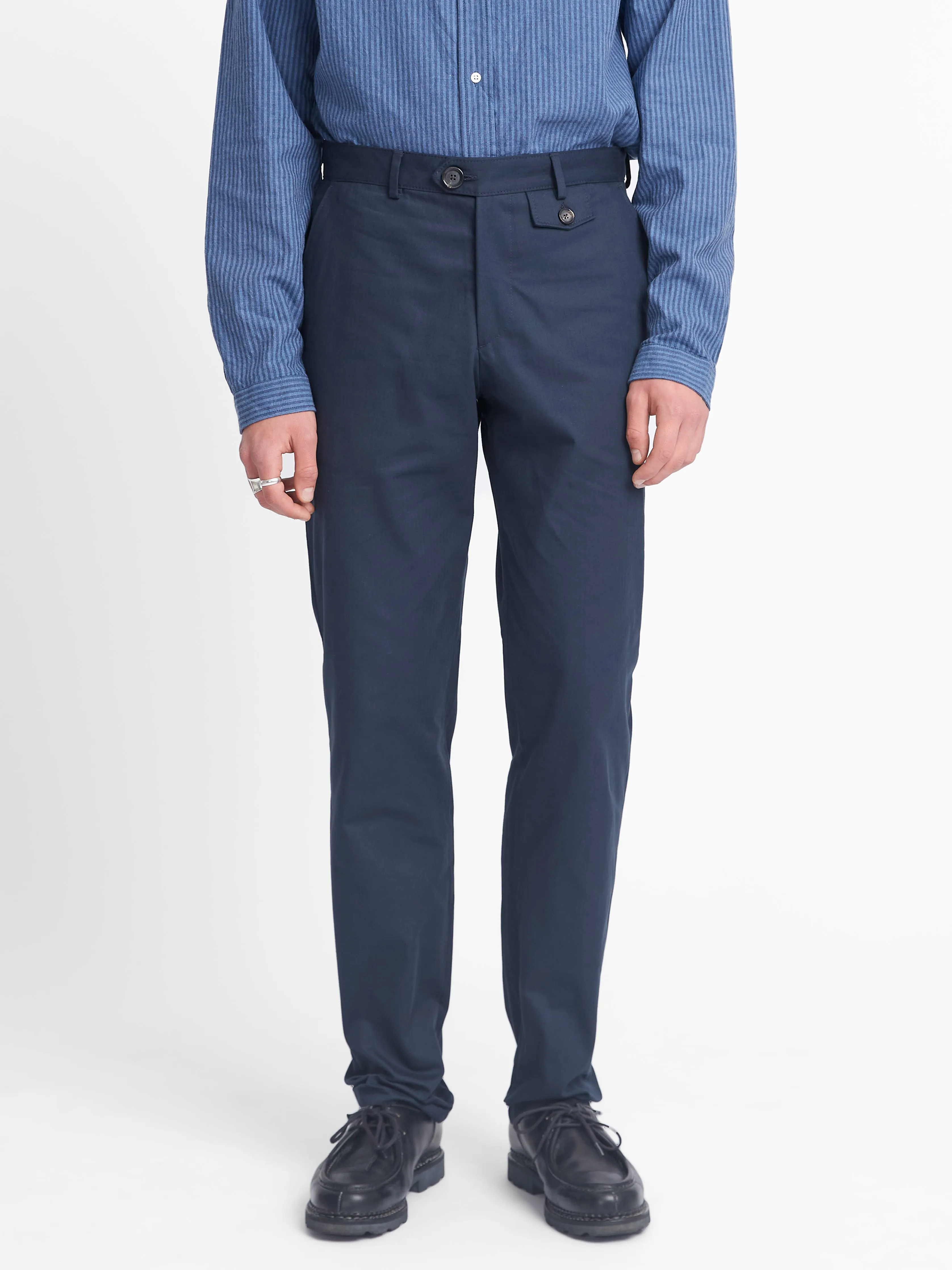 Fishtail Trouser Eden Navy