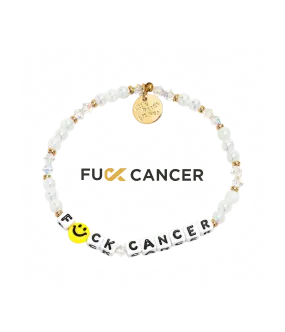 F**K Cancer Bracelet in White