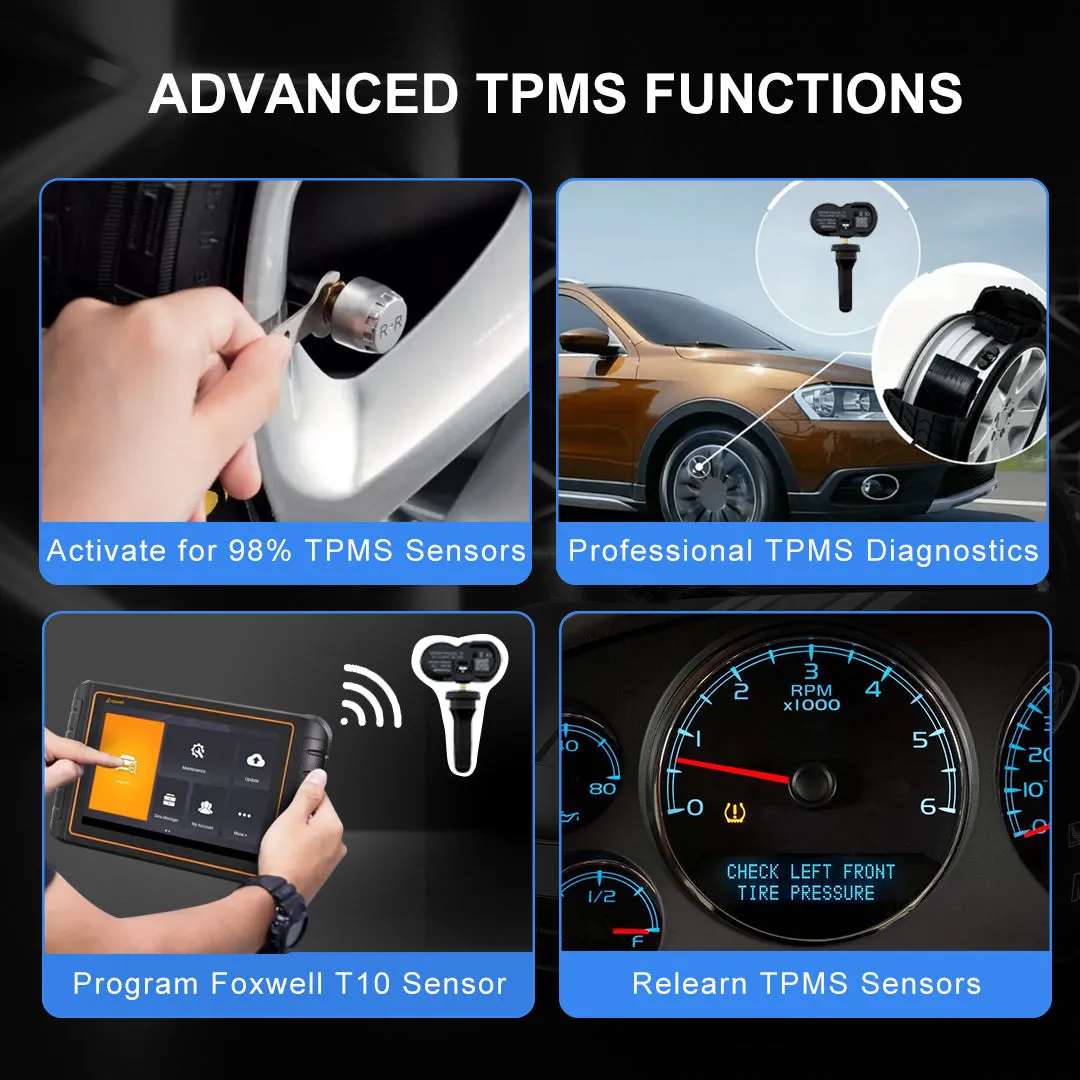 Foxwell NT809TS Bi-Directional OBD2 Diagnostic Scanner and TPMS Tool