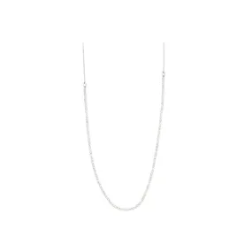 Friends Crystal Chain Necklace - Silver