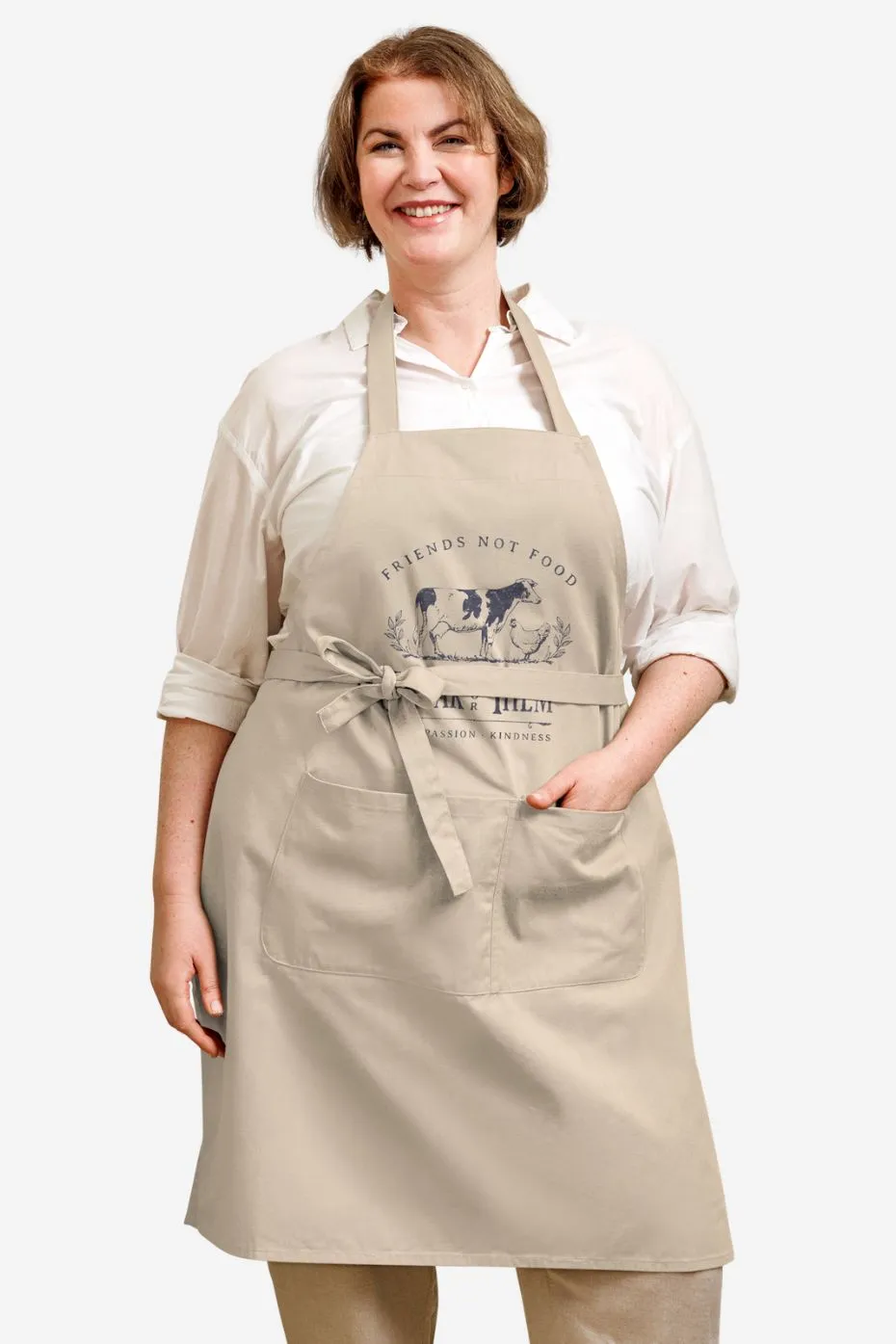 Friends Not Food - Organic cotton apron