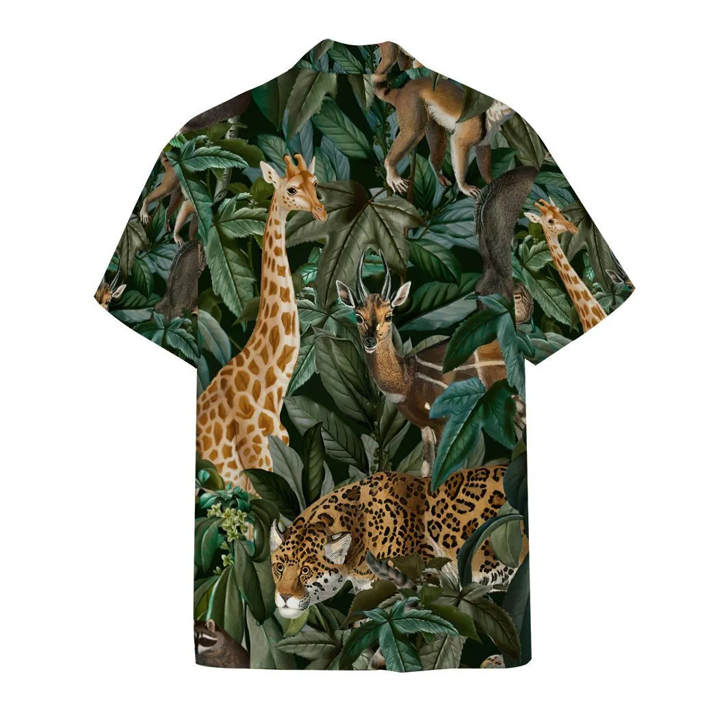 Gearhuman 3D African Wild Animal Hawaii Shirt