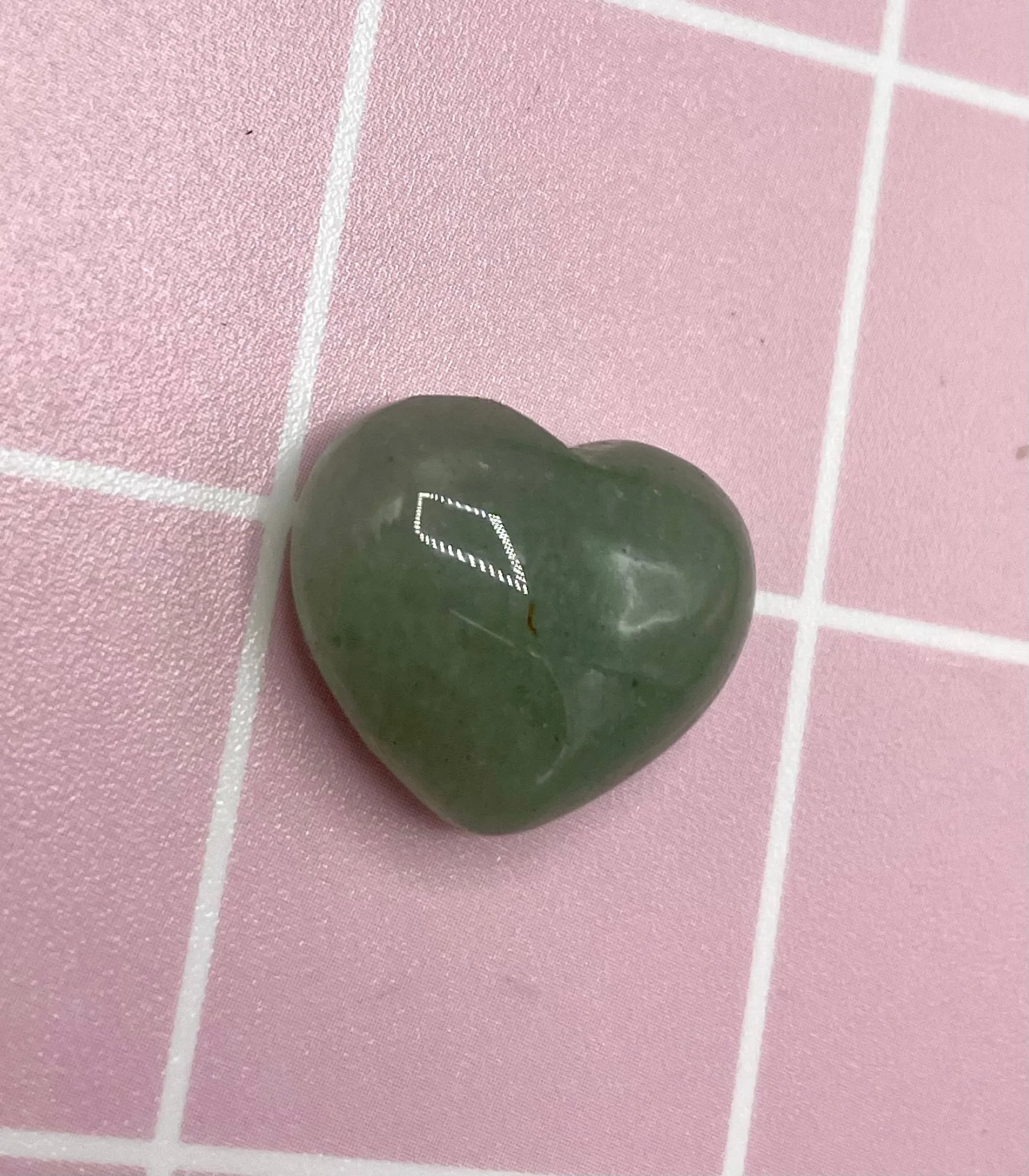 Green Aventurine Heart Refrigerator Magnet