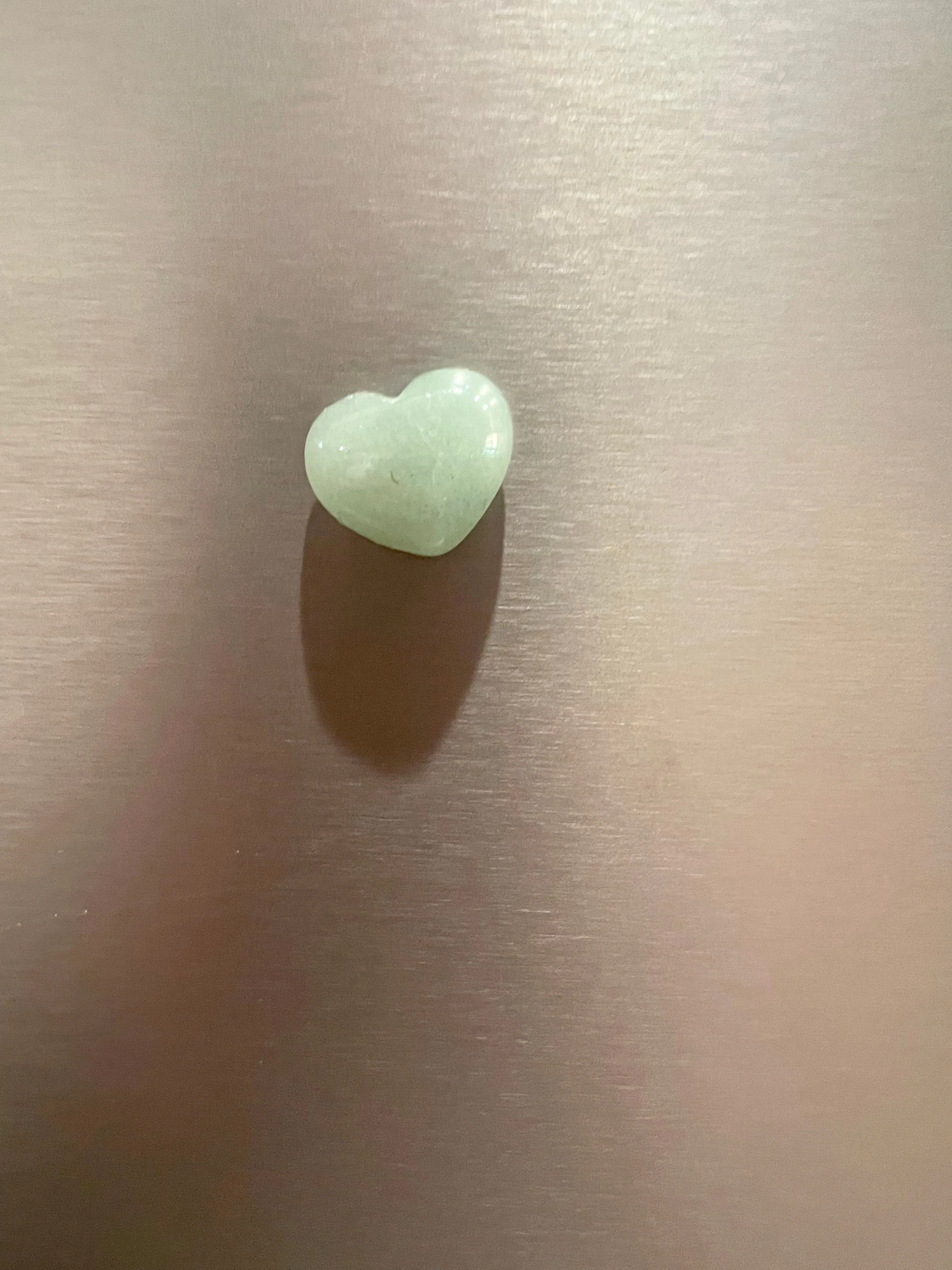 Green Aventurine Heart Refrigerator Magnet