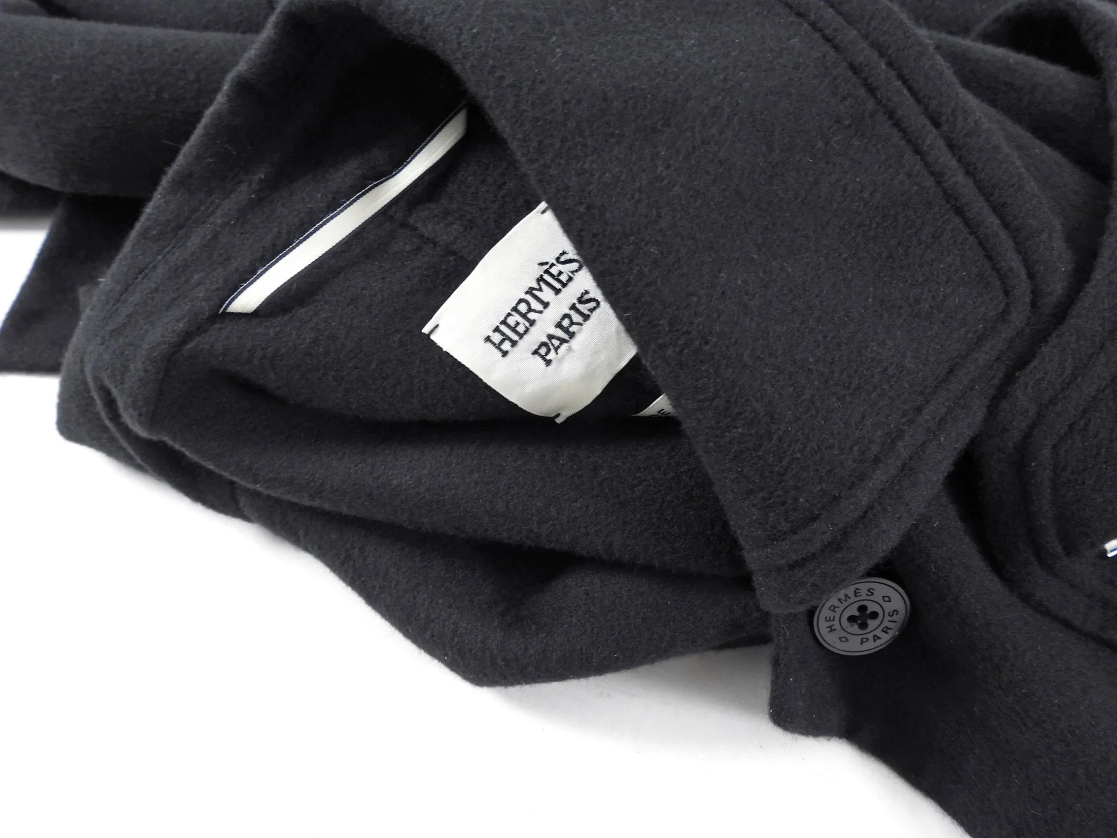 Hermes Black Cashmere 3 in 1 Coat - M (6/8)