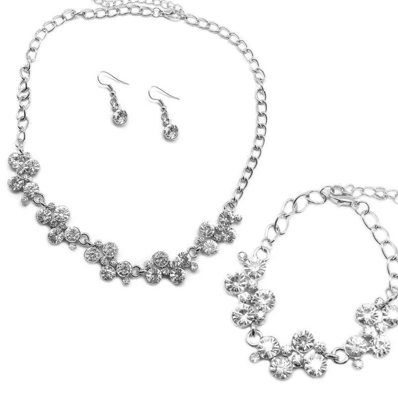 Hollywood Hills White Rhinestone Blockbuster Set