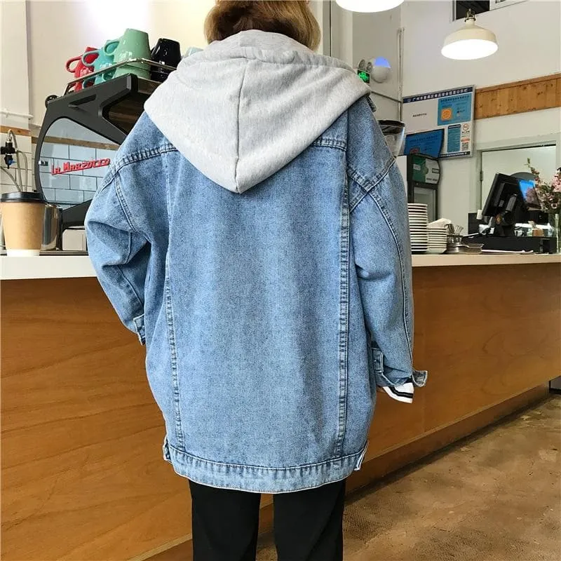 Hooded Denim Jacket