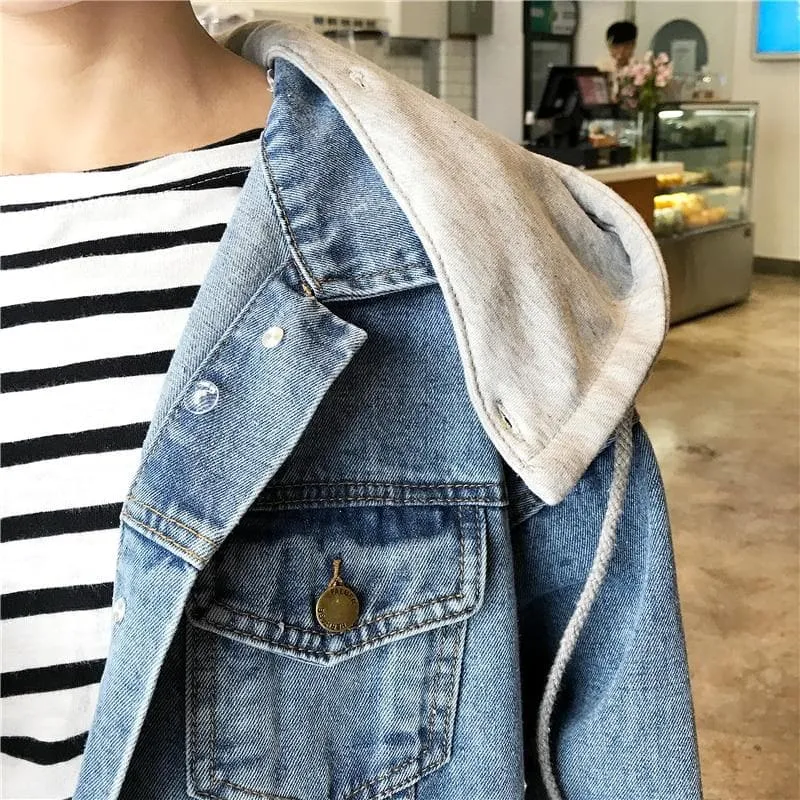 Hooded Denim Jacket