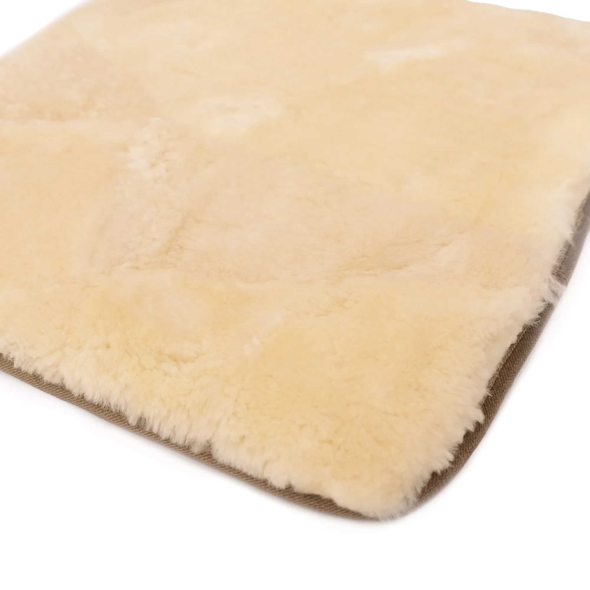 Ivory Square Sheepskin Mats - Australian Merino Sheepskin Seat Mats (47 x 47cm)