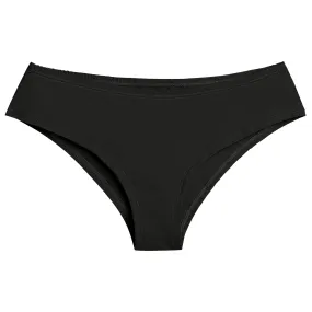 Jet Black Organic Cotton Cheeky Panty